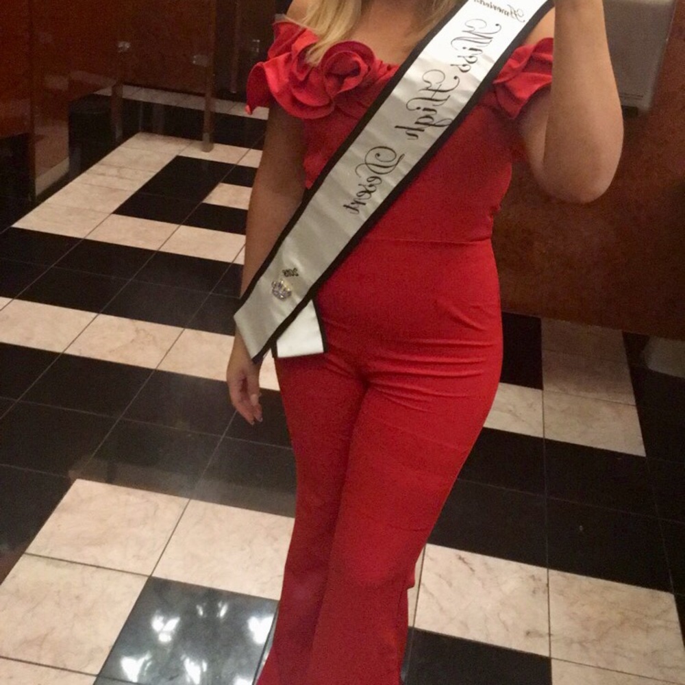 Red Fashion Nova Jumpsuit